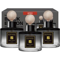 바이향 블랙에디션 카 디퓨저 120ml, 블랙체리, 3개