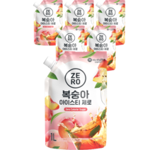 맥널티커피 복숭아 아이스티 제로, 6개, 1L