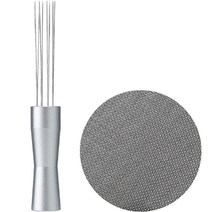 칼딘 퍽 스크린 필터 58mm + 커스텀 침칠봉 세트, 실버(침칠봉), 1세트