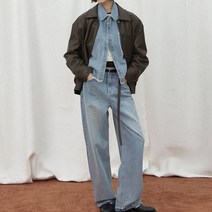 아틀리에나인 여성용 그랜드 셋업 데님 팬츠 PT-5590