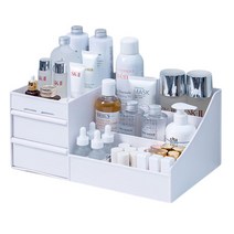 앤티스 풀메이크업 화장품 정리함 XL 화이트, White, 1개