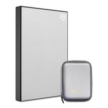 씨게이트 ONE TOUCH 외장하드 + 파우치, 2TB, Silver