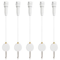 캔디 천장 원뿔걸이, 화이트, 5개입