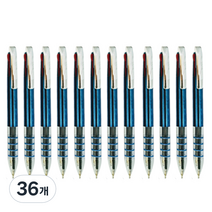 굿라이트 3색 볼펜 0.5~0.6mm, 블루, 36개