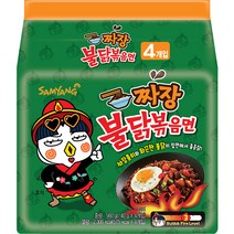 삼양 짜장불닭볶음면 140g, 4개