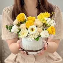 센터피스 용돈박스 L, 화이트옐로우