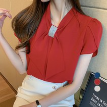 루나걸 디벨 리본 블라우스