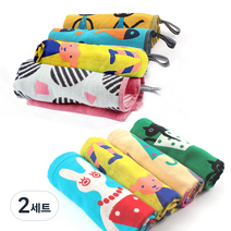 선우랜드 순면 3중 거즈행주 8종 세트 C, SET-C, 2세트