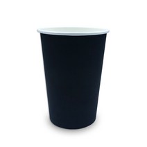 투고팩 디자인 종이컵 블랙 390ml(13온스), 1개입, 100개