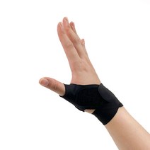 디앤엠 엄지 손가락 보호대 왼손 D-30, 블랙, 1개