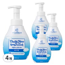 비타할로 데일리뉴 핸드워시 파우더향, 490ml, 4개