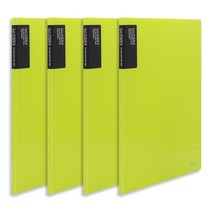 비팬시 글로시 클리어화일 A4 20매, 그린, 4개