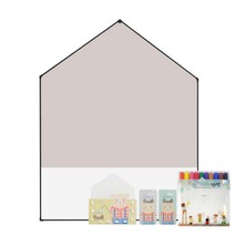 맘스보드 제제하우스애드블랙 자석보드 + 베이직 3종 세트 커들리베어, 비비그레이