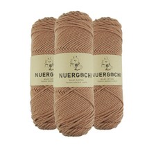 JSTrading 누에르고치 밀키코튼 펀치니들 실 3p, 26 모카브라운