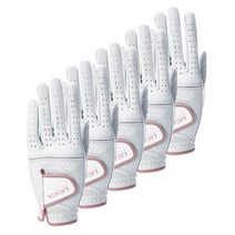 리카타 여성용 올양피 양손 착용 골프장갑 GGWS91051FR 5세트, 혼합 색상