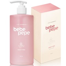 베베페페 저자극 강아지 샴푸 앤 린스 스윗핑크, 300ml, 1개