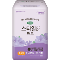 디펜드 여성용 스타일 참숯 패드 중용량, 24개입, 1개, 중형