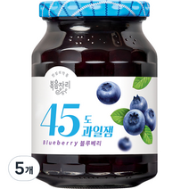 복음자리 45도 과일잼 블루베리, 350g, 5개