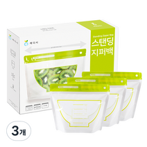 레디시 와이드 스탠딩 지퍼백 대형 18p, 3개