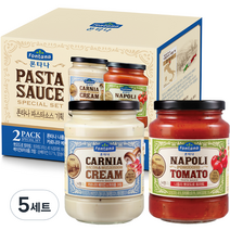 폰타나 뽀모도로 토마토 파스타소스 430g + 베이컨&머쉬룸 크림 파스타소스 430g, 5세트