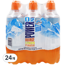 파워오투 오렌지 레몬맛 혼합음료, 500ml, 24개