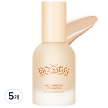 블랙루즈 라이스 스킨웨어 파운데이션 30ml, F01 맑은아침햇쌀, 5개