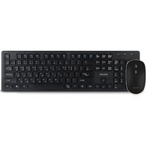 아이리버 2.4G 무선 키보드   마우스 세트 IR-WMK5000B, 블랙