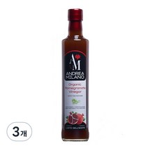 안드레아밀라노 유기농 햇석류 식초, 500ml, 3개