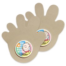 아이손세이프 손바닥 캐릭터형 문닫힘 방지 쿠션, 커피베이지, 2개