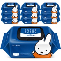 슈퍼대디 저자극 아기물티슈 프리미엄 캡형, 70매, 10팩