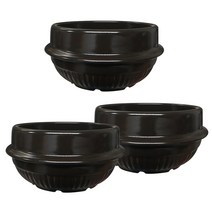 해피정코리아 진뚝배기 직화찌개솥 해장기A 2호, 3개, 2호(지름 126mm)