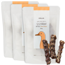 반려소반 강아지 수제 간식, 3개, 오리목뼈