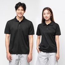 캐럿 남녀공용 쿨링 카라 반팔 티셔츠