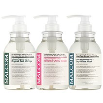 말콤 오리지널 리얼 모링가 핸드워시 520ml + 로맨틱 체리블라썸 520ml + 드라이 화이트머스크 520ml, 1세트