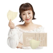 viuum 비움 푸름웰니스 에코브리즈 KF94 새부리형 대형 성인용, 25매입, 4개, 베이지