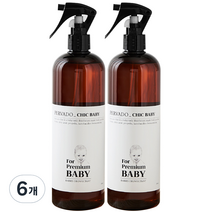 페르바도 칙베이비 아기 토이클리너 살균스프레이, 500ml, 6개