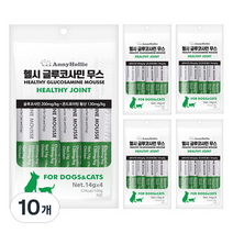 애니홀릭 헬시 글루코사민 무스 건강보조제 14g x 4p, 치킨맛, 10개