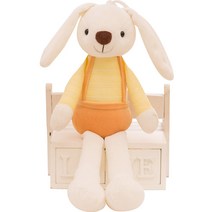 네이처타임즈 귀여운 토끼 인형, 옐로우, 40cm