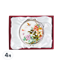 팔복상회 고급 자개 손거울 목단, 혼합 색상, 4개