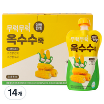 이유케어스 무럭무럭 키즈죽 100g, 옥수수, 14개