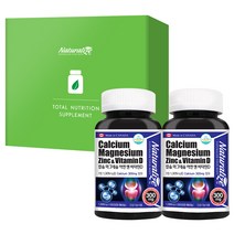 [darkflashdlz31] 네추럴라이즈 칼슘 마그네슘 아연 앤 비타민D, 120정, 2개