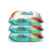 에파타클린업 구연산 베이킹소다 프리미엄 물걸레청소포 중형 20매입, 3팩