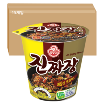 오뚜기 진짜장 컵라면, 70g, 15개입