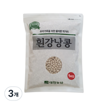 대한농산 흰강낭콩, 1kg, 3개