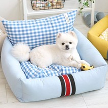 패리스독 위시 린넨베드 강아지방석, 블루