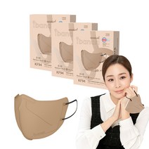 아이바나리 에어황사방역용마스크 중소형 KF94, 모카 브라운, 10개입, 3개