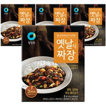 청정원 옛날식짜장, 180g, 4개
