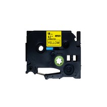 오피스토어 브라더 호환 라벨 테이프 TZ-641 18mm, 노랑(바탕), 검정(글자), 8m