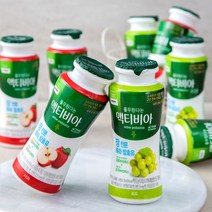 풀무원다논 액티비아 병 사과 포도, 8개입