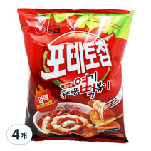 포테토칩 엽떡 오리지널맛, 50g, 4개